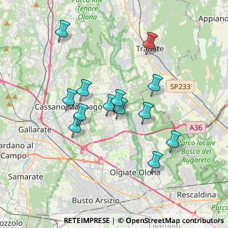 Mappa Via Fratelli Ferrari, 21054 Fagnano Olona VA, Italia (3.19462)
