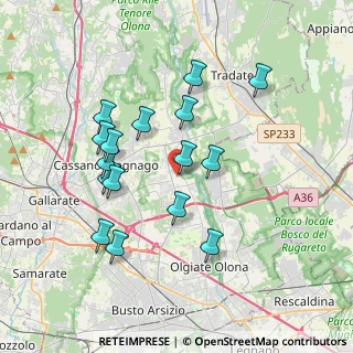 Mappa Via Fratelli Ferrari, 21054 Fagnano Olona VA, Italia (3.49063)