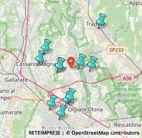 Mappa Via Fratelli Ferrari, 21054 Fagnano Olona VA, Italia (3.36545)