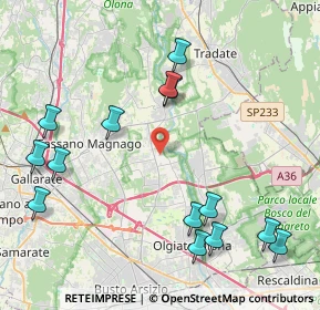 Mappa Via Fratelli Ferrari, 21054 Fagnano Olona VA, Italia (4.94357)