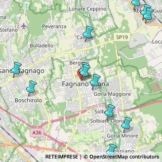 Mappa Via Fratelli Ferrari, 21054 Fagnano Olona VA, Italia (2.8075)
