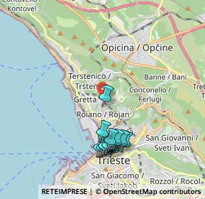 Mappa Unnamed Road, 34135 Trieste TS, Italia (1.94615)