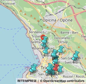 Mappa Unnamed Road, 34135 Trieste TS, Italia (2.4075)