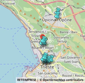 Mappa Unnamed Road, 34135 Trieste TS, Italia (1.76308)