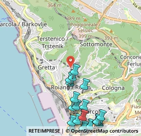 Mappa Unnamed Road, 34135 Trieste TS, Italia (1.374)