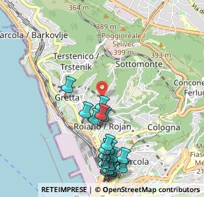 Mappa Unnamed Road, 34135 Trieste TS, Italia (1.153)