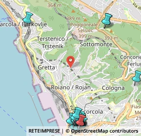 Mappa Unnamed Road, 34135 Trieste TS, Italia (1.651)