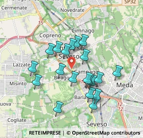 Mappa Via Gran Sasso, 20823 Lentate sul Seveso MB, Italia (1.551)