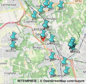 Mappa Via Gran Sasso, 20823 Lentate sul Seveso MB, Italia (2.329)