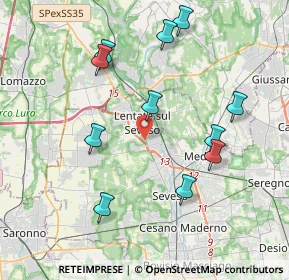 Mappa Via Gran Sasso, 20823 Lentate sul Seveso MB, Italia (4.04182)