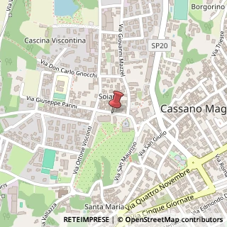 Mappa Via Volta Alessandro, 19, 21012 Cassano Magnago, Varese (Lombardia)