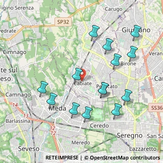 Mappa Via Lombardia, 22060 Cabiate CO, Italia (2.06643)