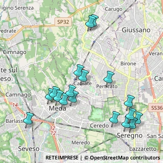 Mappa Via Lombardia, 22060 Cabiate CO, Italia (2.29333)