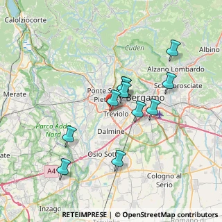 Mappa Via Trento, 24048 Treviolo BG, Italia (6.30909)