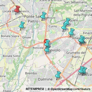 Mappa Via Trento, 24048 Treviolo BG, Italia (2.71846)