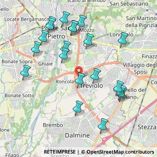 Mappa Via Trento, 24048 Treviolo BG, Italia (2.2915)