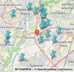 Mappa Via Trento, 24048 Treviolo BG, Italia (2.04158)