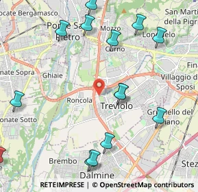 Mappa Via Trento, 24048 Treviolo BG, Italia (2.59214)