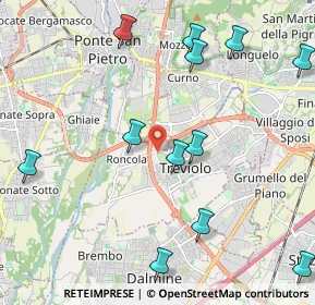 Mappa Via Trento, 24048 Treviolo BG, Italia (2.49)