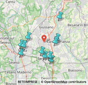 Mappa Viale Brianza, 20833 Giussano MB, Italia (3.44818)