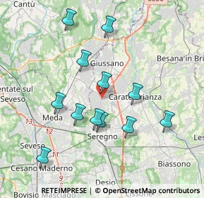 Mappa Viale Brianza, 20833 Giussano MB, Italia (3.61917)