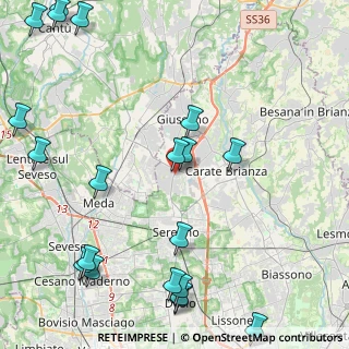 Mappa Viale Brianza, 20833 Giussano MB, Italia (6.0595)