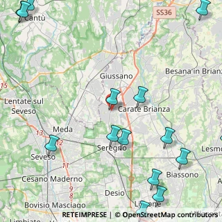 Mappa Viale Brianza, 20833 Giussano MB, Italia (6.544)
