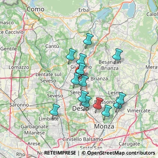 Mappa Viale Brianza, 20833 Giussano MB, Italia (6.43214)