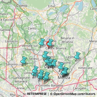 Mappa Viale Brianza, 20833 Giussano MB, Italia (9.101)