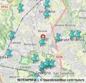 Mappa Viale Brianza, 20833 Giussano MB, Italia (2.57)