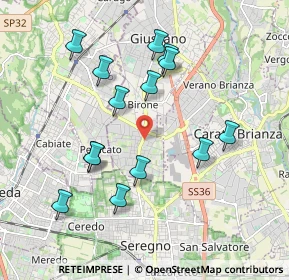 Mappa Viale Brianza, 20833 Giussano MB, Italia (1.87429)