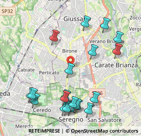 Mappa Viale Brianza, 20833 Giussano MB, Italia (2.369)