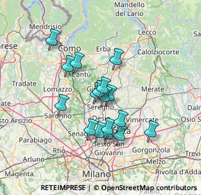 Mappa Viale Brianza, 20833 Giussano MB, Italia (10.85706)