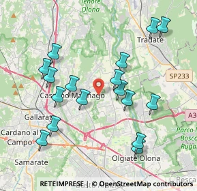 Mappa Via Brecht B., 21054 Fagnano Olona VA, Italia (3.98588)