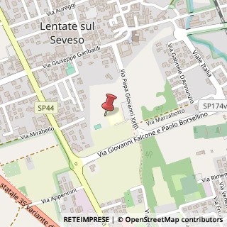 Mappa Via Papa Giovanni XXIII, 32, 20823 Lentate sul Seveso, Monza e Brianza (Lombardia)
