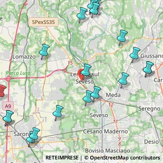 Mappa Via Capitano Mario Riva, 20030 Lentate sul Seveso MB, Italia (6.1685)