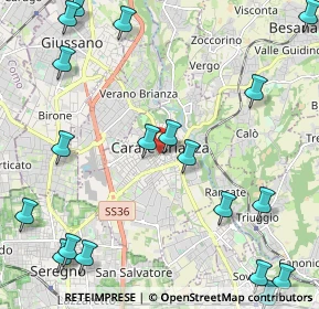 Mappa Via Giuseppe Marcora, 20841 Carate Brianza MB, Italia (3.0475)