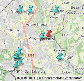 Mappa Via Giuseppe Marcora, 20841 Carate Brianza MB, Italia (2.50364)