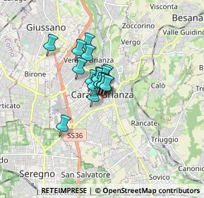 Mappa Via Giuseppe Marcora, 20841 Carate Brianza MB, Italia (0.83111)