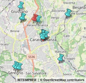 Mappa Via Giuseppe Marcora, 20841 Carate Brianza MB, Italia (1.94667)