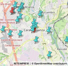 Mappa Via Giuseppe Marcora, 20841 Carate Brianza MB, Italia (1.132)