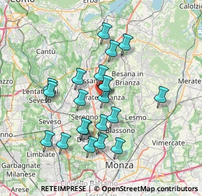 Mappa Via Giuseppe Marcora, 20841 Carate Brianza MB, Italia (6.698)