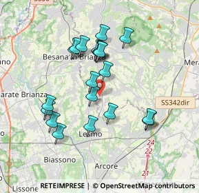 Mappa Rogoredo-Valaperta-Rimoldo, 23880 Casatenovo LC, Italia (3.285)