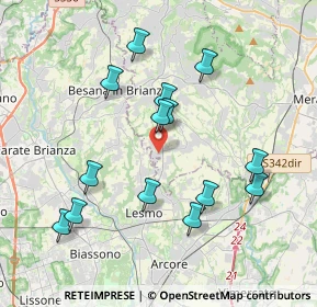 Mappa Rogoredo-Valaperta-Rimoldo, 23880 Casatenovo LC, Italia (3.79786)