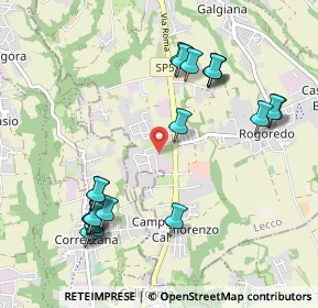 Mappa Rogoredo-Valaperta-Rimoldo, 23880 Casatenovo LC, Italia (1.121)