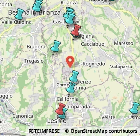 Mappa Rogoredo-Valaperta-Rimoldo, 23880 Casatenovo LC, Italia (2.7935)