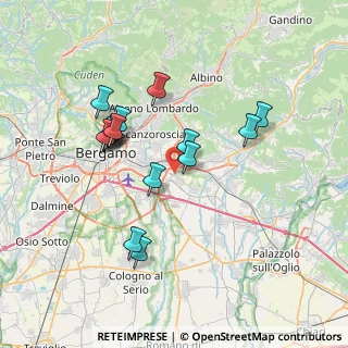 Mappa Via Enrico Toti, 24060 Brusaporto BG, Italia (6.664)