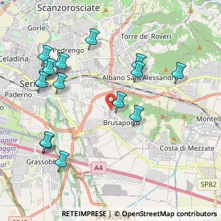 Mappa Via Enrico Toti, 24060 Brusaporto BG, Italia (2.34438)
