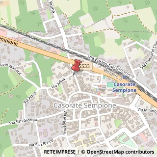 Mappa Via verbano 45/47, 21011 Casorate Sempione, Varese (Lombardia)