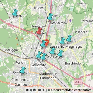 Mappa Via Guido Rossa, 21013 Gallarate VA, Italia (1.86273)